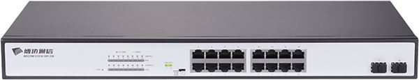 BDCOM 18-Port 10/100 POE switch (16 POE ports, 2 x 1000Mbps Combo ports)