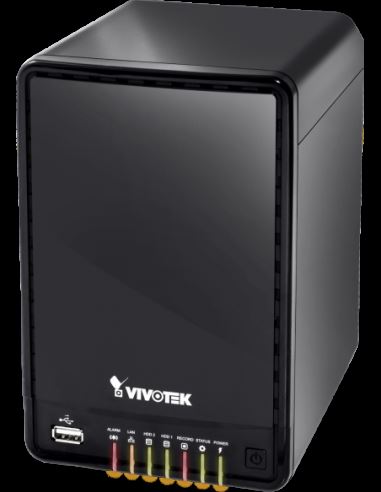  VIVOTEK - 8 Channel NVR, 32 Mbps Recording Throughput, 2 Ba