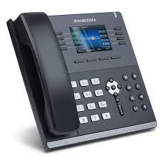 Sangoma - IP Phone S505 Mid Level Phone, 3.5 Inch Color screen, 35 Programable softkeys, 4 x VoIP ac