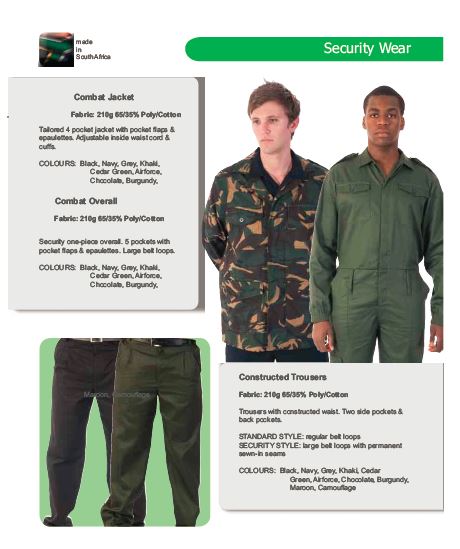 Security Wear security products in  (South Africa)