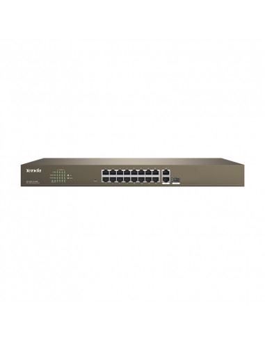 Tenda 16-Port Smart PoE Switch 250W | TEF1218P-16-250W security products in  (South Africa)